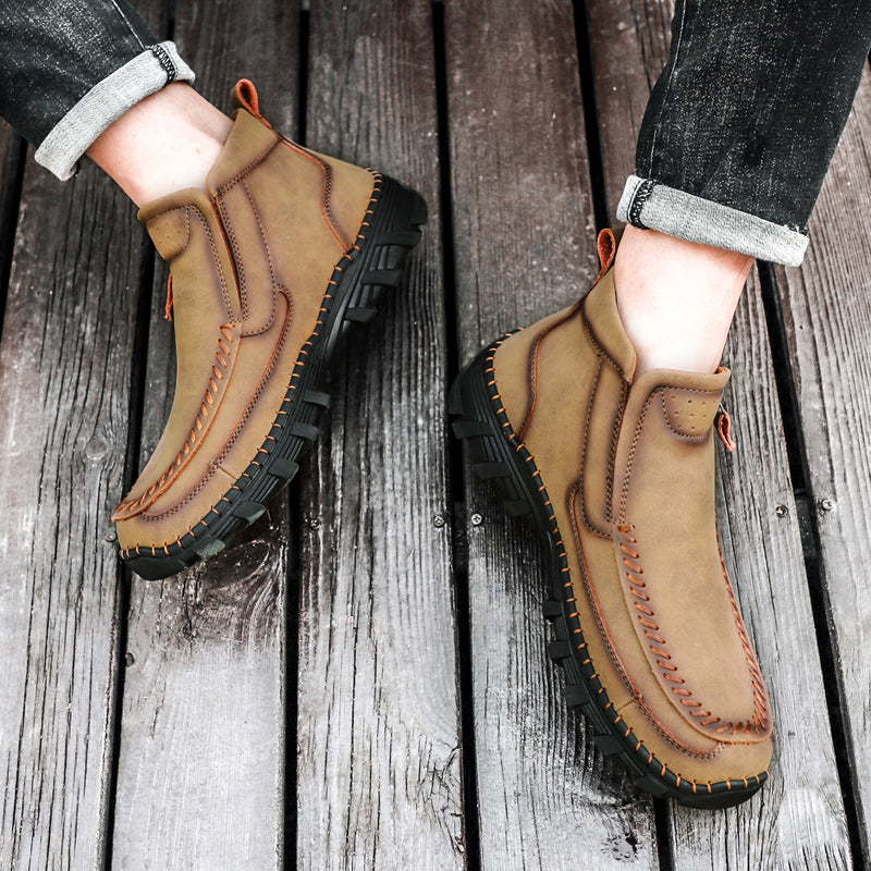 Men's Orthopedic Outdoor Tooling Boots with Slip-Resistant Sole