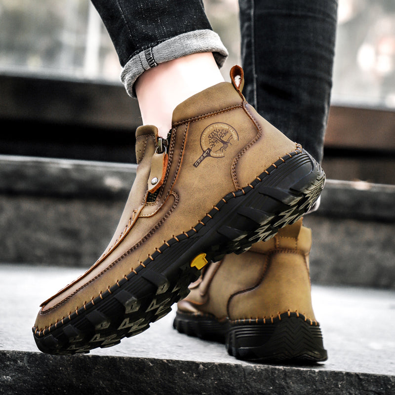 Men's Orthopedic Outdoor Tooling Boots with Slip-Resistant Sole