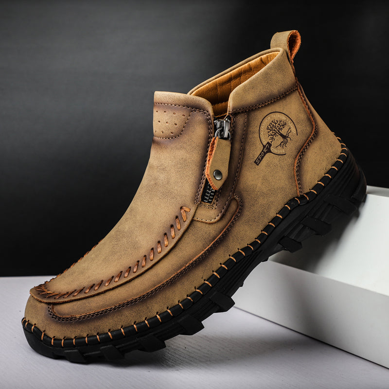 Men's Orthopedic Outdoor Tooling Boots with Slip-Resistant Sole