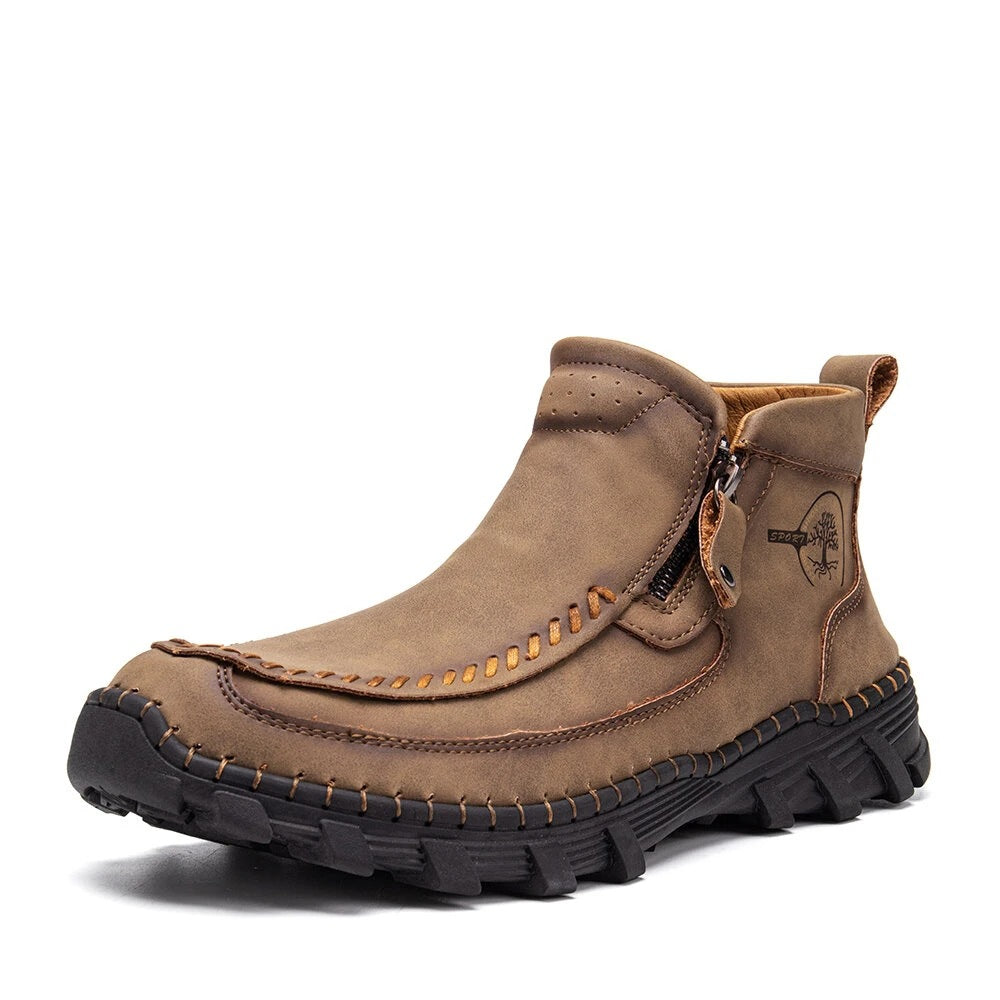 Men's Orthopedic Outdoor Tooling Boots with Slip-Resistant Sole