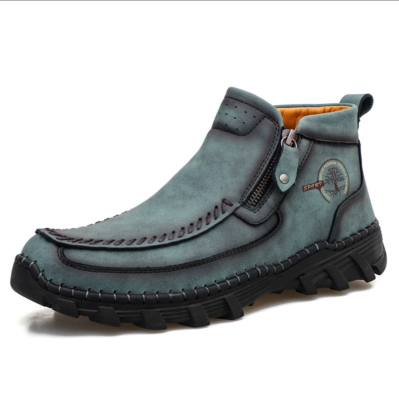 Men's Orthopedic Outdoor Tooling Boots with Slip-Resistant Sole