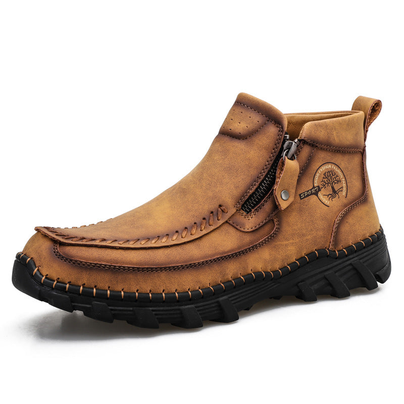 Men's Orthopedic Outdoor Tooling Boots with Slip-Resistant Sole