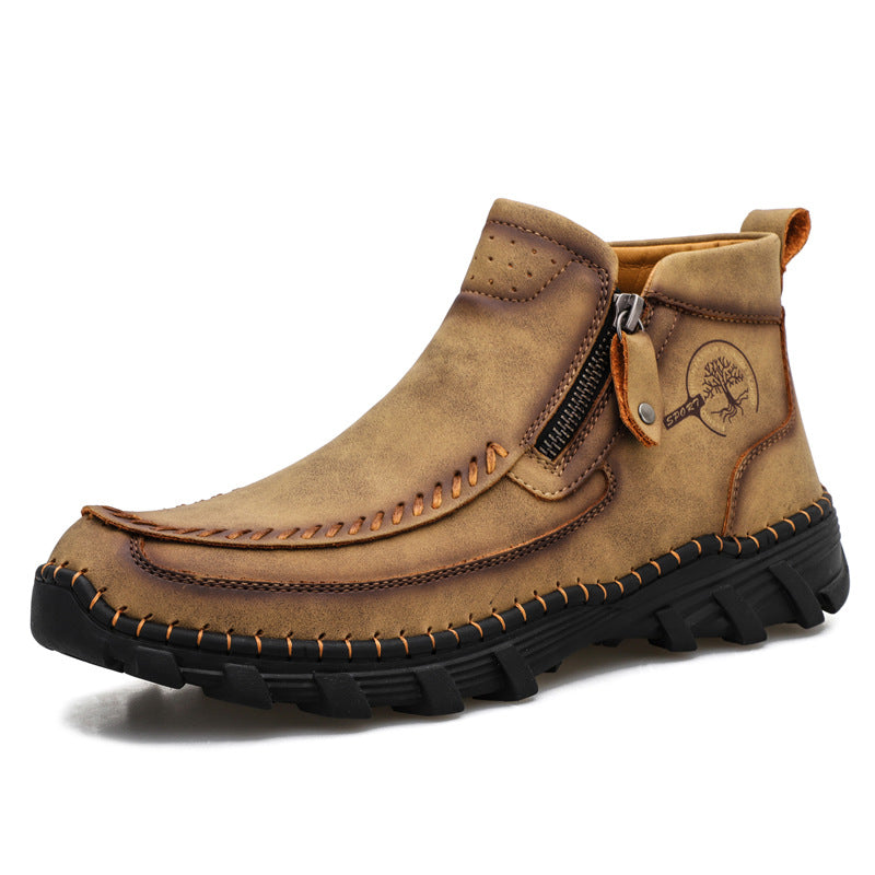 Men's Orthopedic Outdoor Tooling Boots with Slip-Resistant Sole