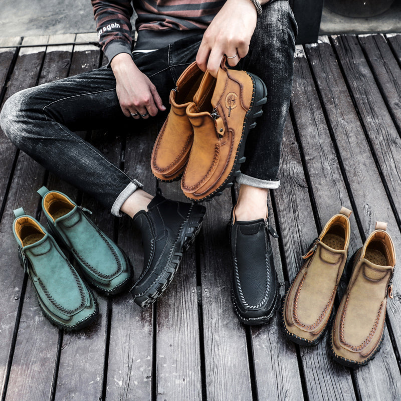 Men's Orthopedic Outdoor Tooling Boots with Slip-Resistant Sole
