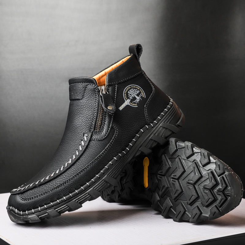 Men's Orthopedic Outdoor Tooling Boots with Slip-Resistant Sole