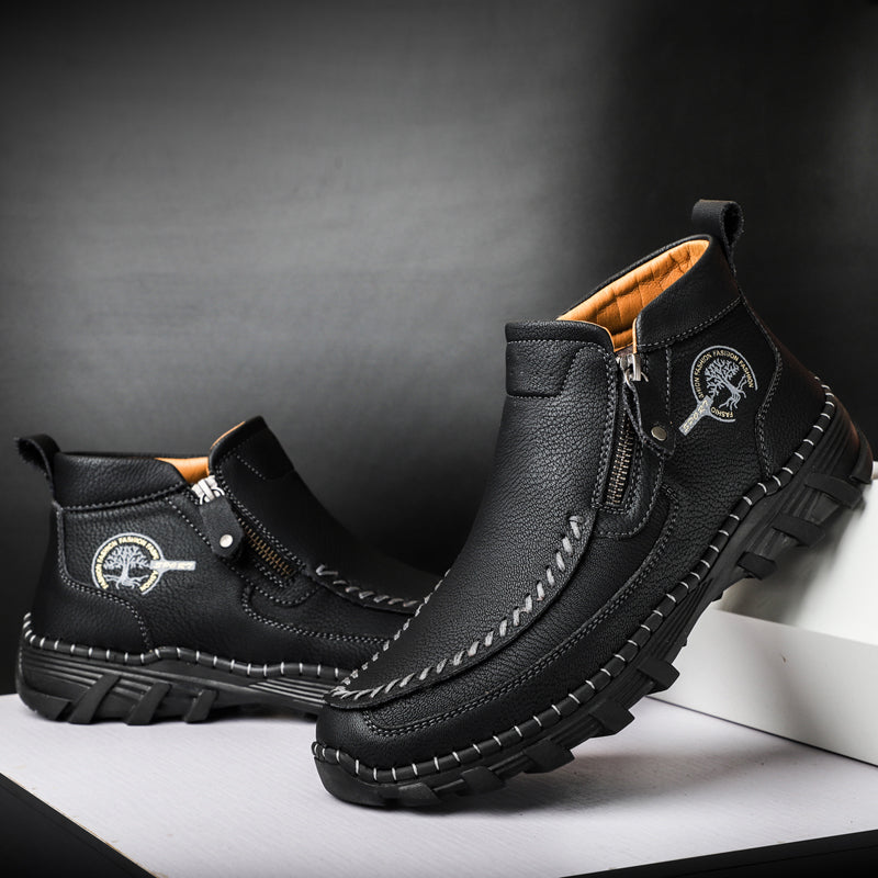 Men's Orthopedic Outdoor Tooling Boots with Slip-Resistant Sole