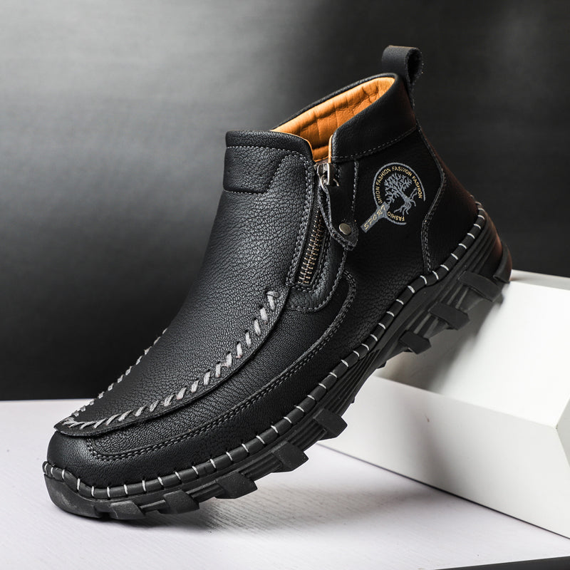 Men's Orthopedic Outdoor Tooling Boots with Slip-Resistant Sole