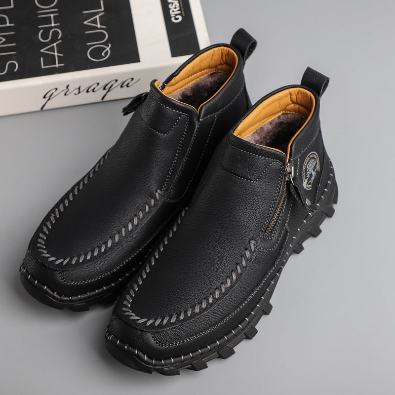 Men's Orthopedic Outdoor Tooling Boots with Slip-Resistant Sole