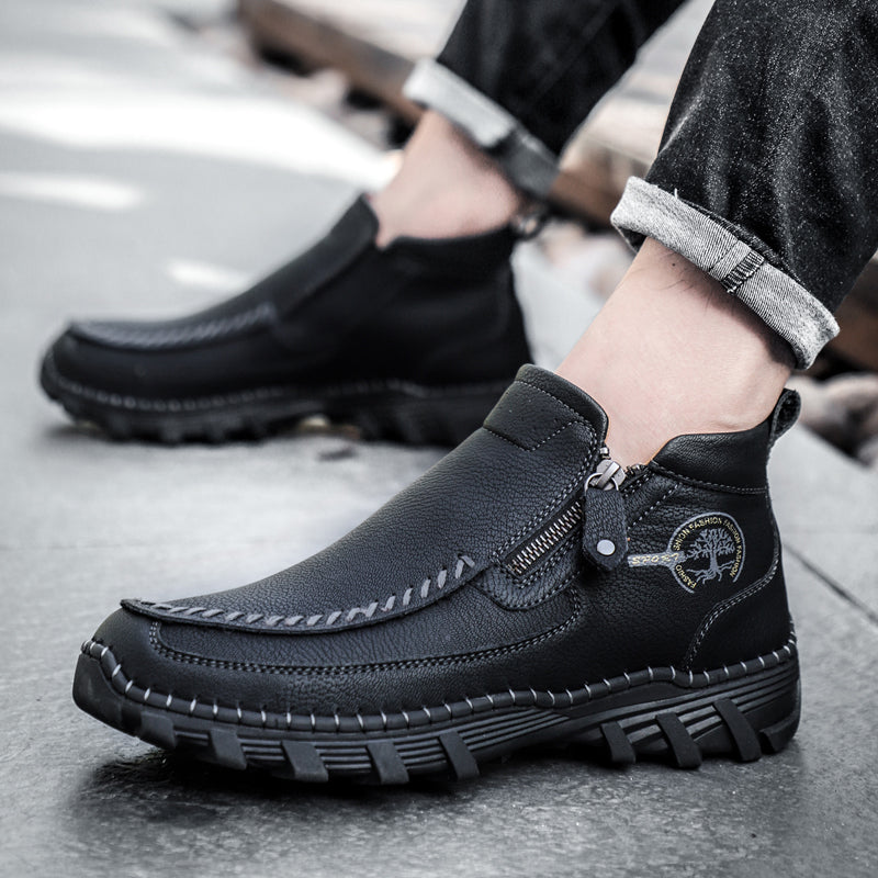 Men's Orthopedic Outdoor Tooling Boots with Slip-Resistant Sole