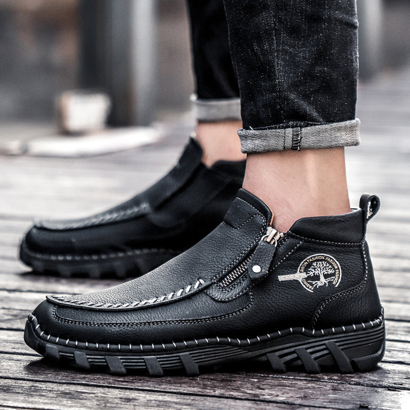 Men's Orthopedic Outdoor Tooling Boots with Slip-Resistant Sole