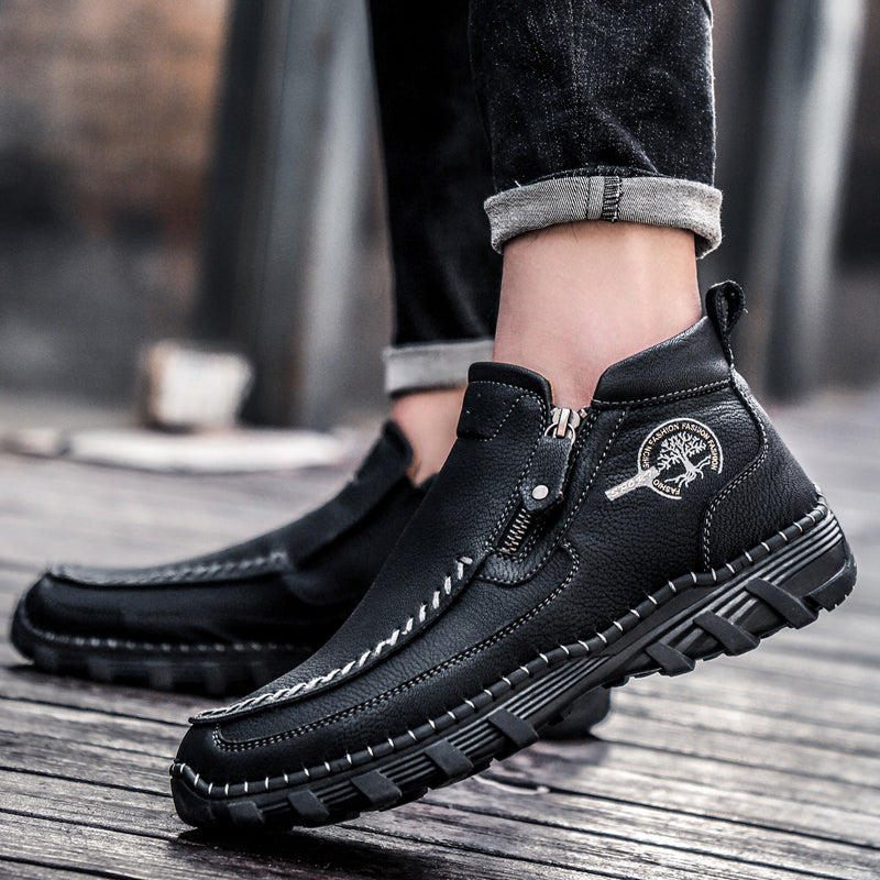 Men's Orthopedic Outdoor Tooling Boots with Slip-Resistant Sole