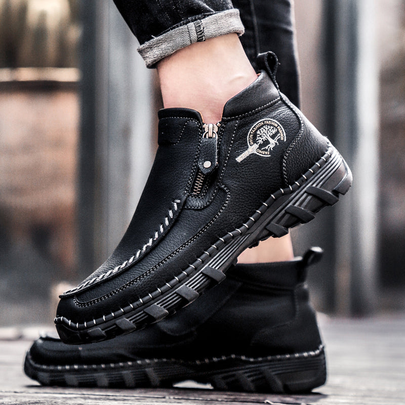 Men's Orthopedic Outdoor Tooling Boots with Slip-Resistant Sole