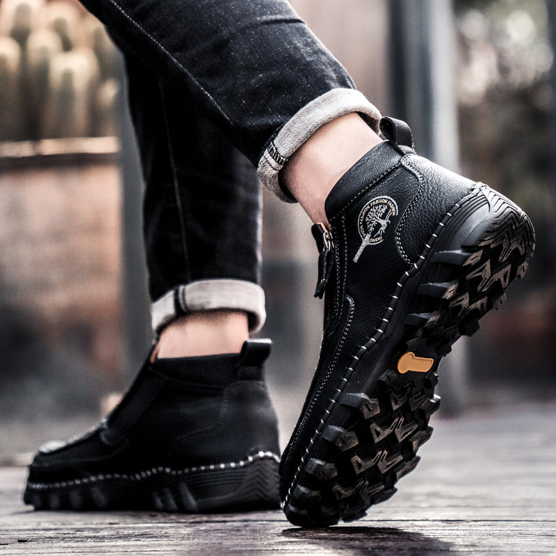Men's Orthopedic Outdoor Tooling Boots with Slip-Resistant Sole