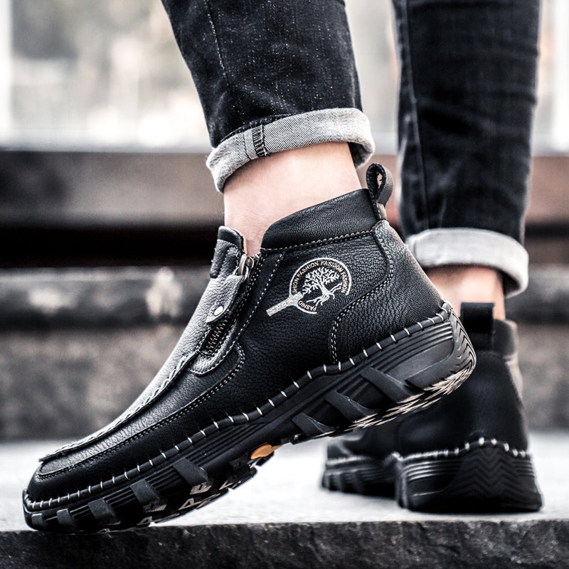 Men's Orthopedic Outdoor Tooling Boots with Slip-Resistant Sole