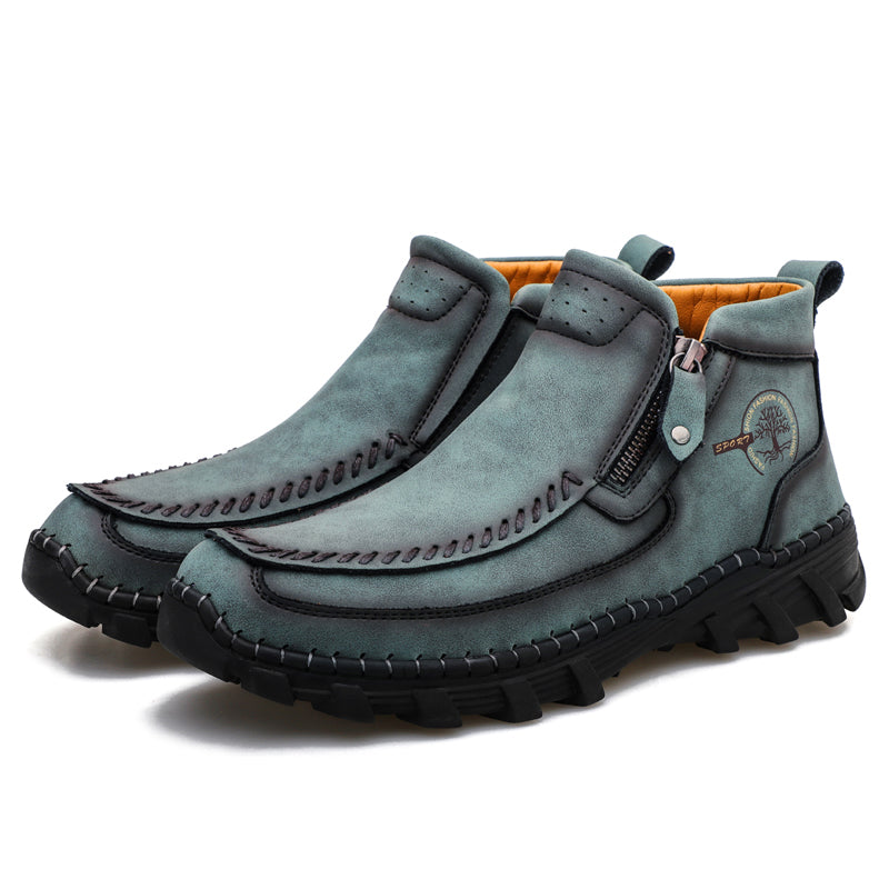 Men's Orthopedic Outdoor Tooling Boots with Slip-Resistant Sole