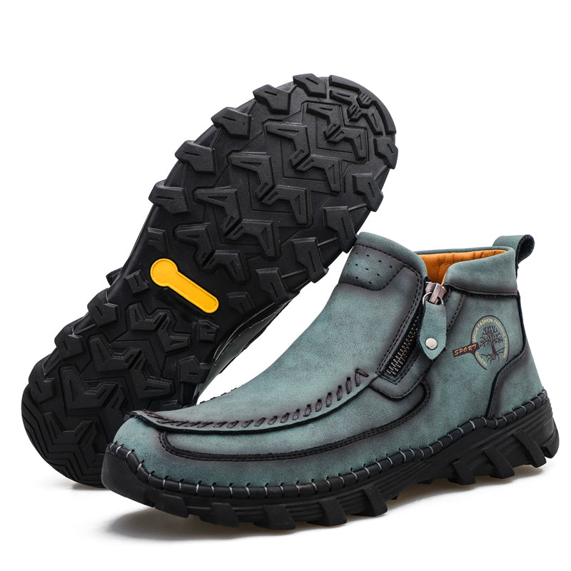 Men's Orthopedic Outdoor Tooling Boots with Slip-Resistant Sole