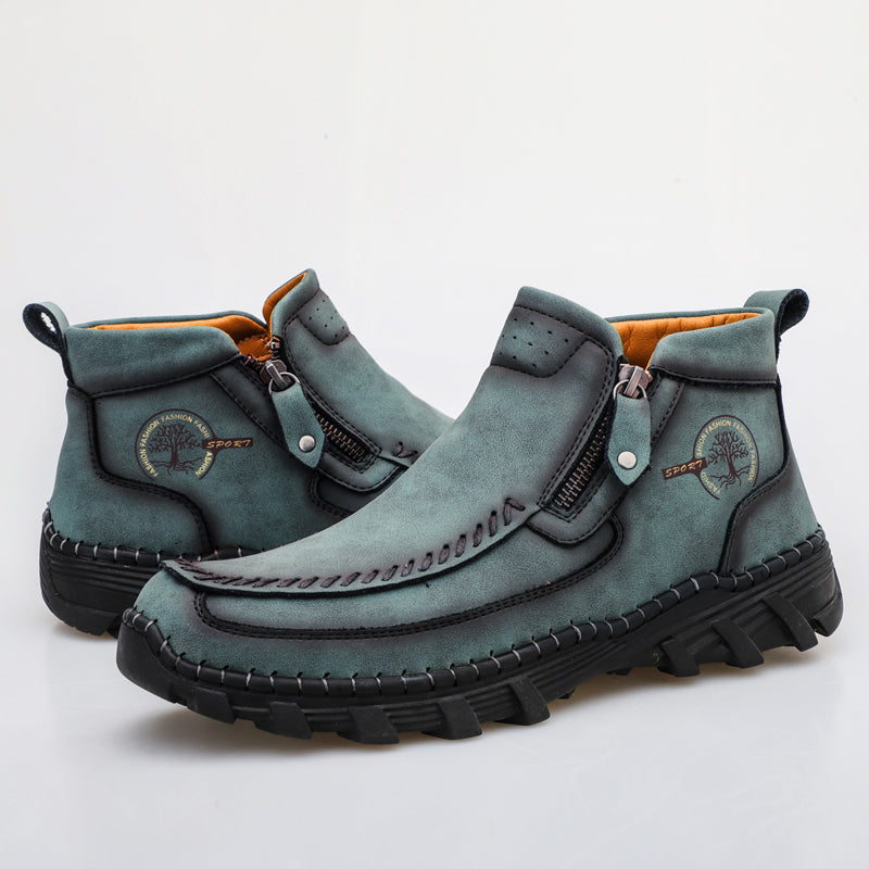 Men's Orthopedic Outdoor Tooling Boots with Slip-Resistant Sole