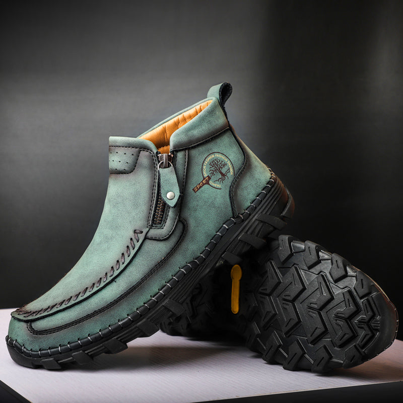 Men's Orthopedic Outdoor Tooling Boots with Slip-Resistant Sole