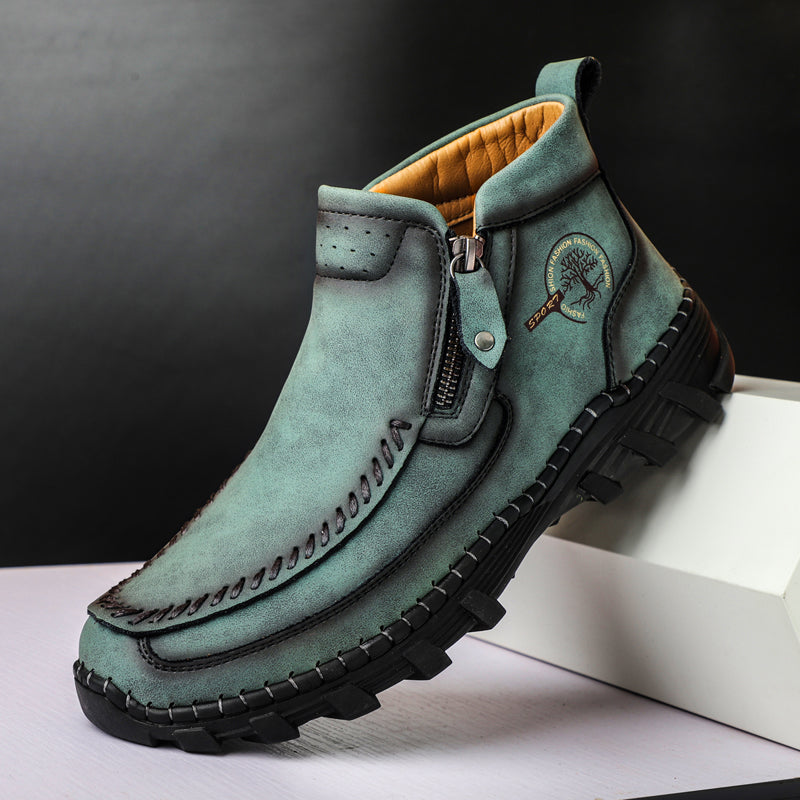 Men's Orthopedic Outdoor Tooling Boots with Slip-Resistant Sole