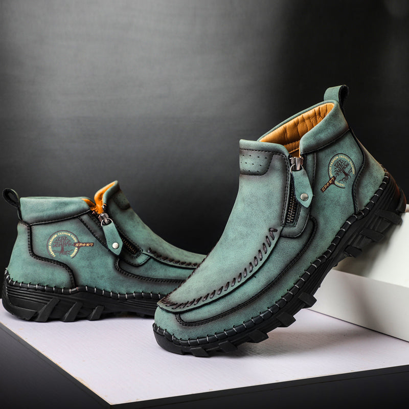 Men's Orthopedic Outdoor Tooling Boots with Slip-Resistant Sole