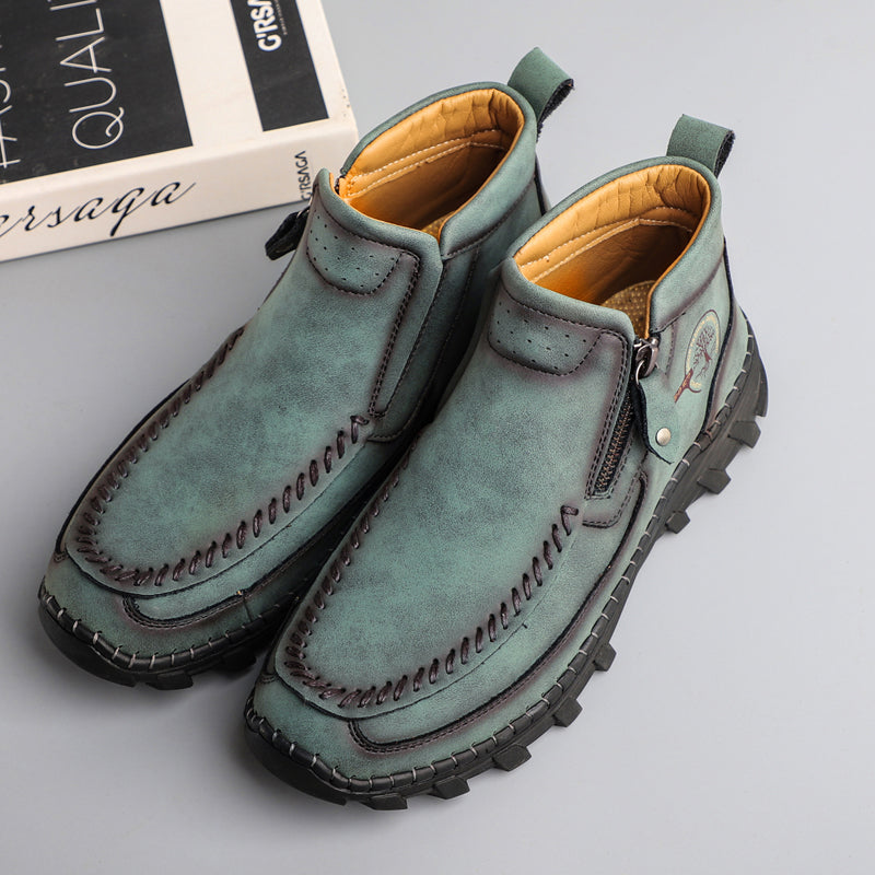 Men's Orthopedic Outdoor Tooling Boots with Slip-Resistant Sole