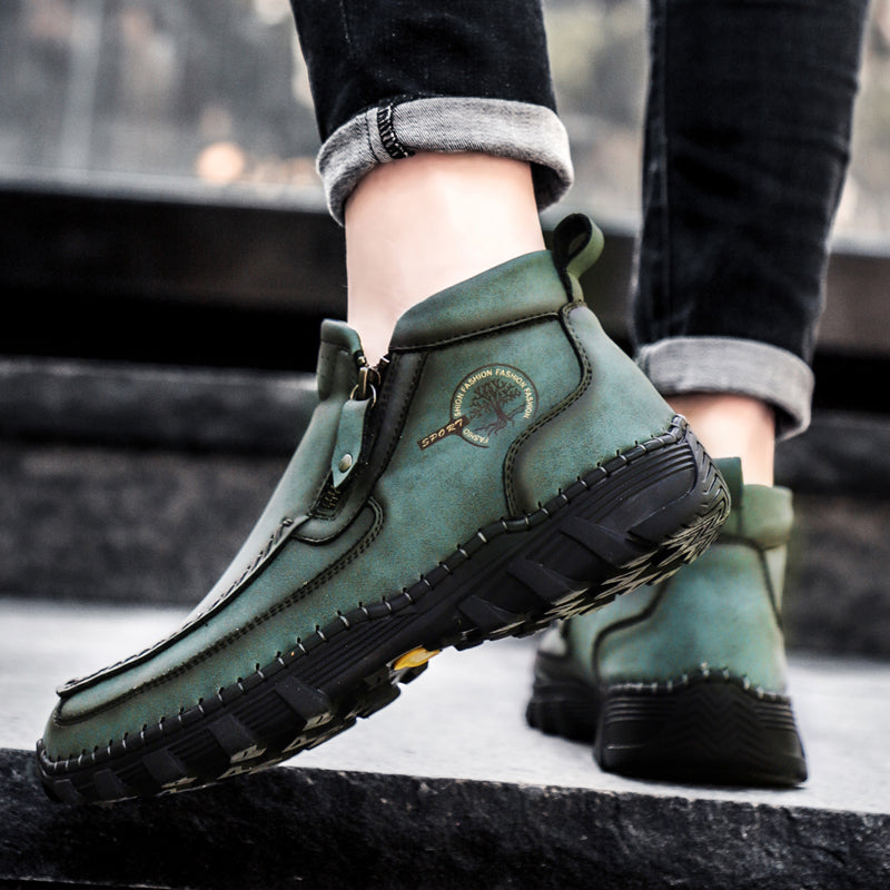 Men's Orthopedic Outdoor Tooling Boots with Slip-Resistant Sole