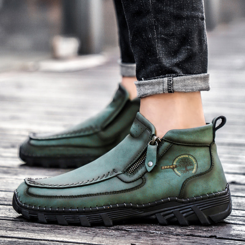 Men's Orthopedic Outdoor Tooling Boots with Slip-Resistant Sole