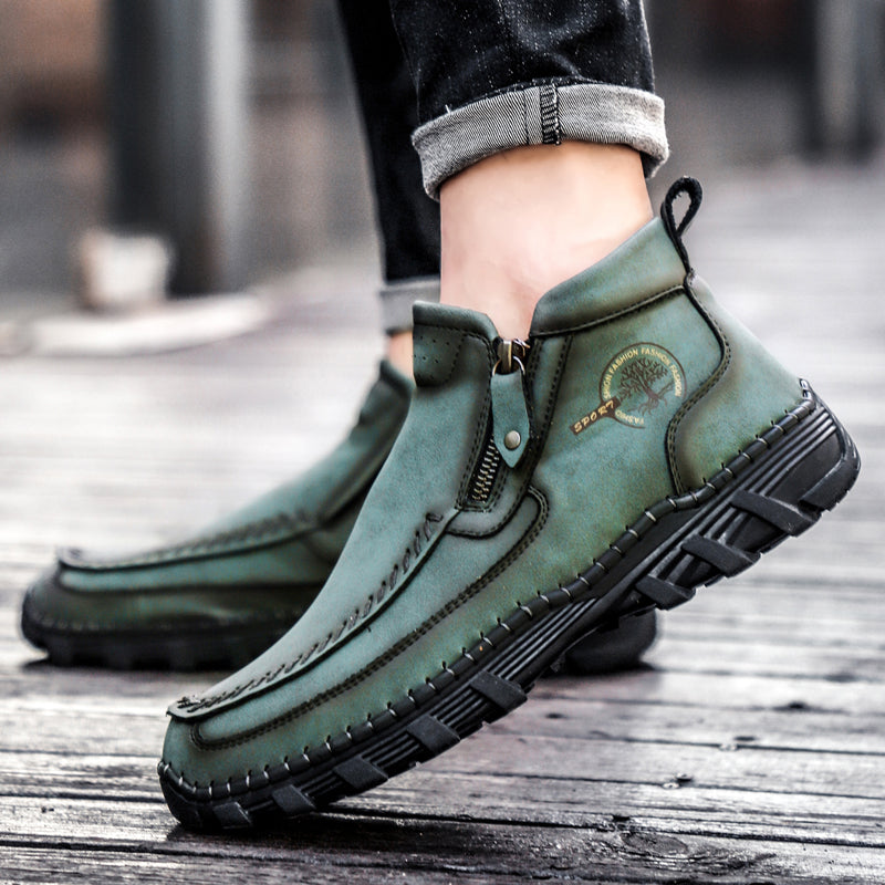Men's Orthopedic Outdoor Tooling Boots with Slip-Resistant Sole