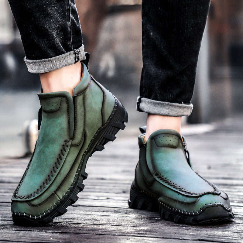 Men's Orthopedic Outdoor Tooling Boots with Slip-Resistant Sole