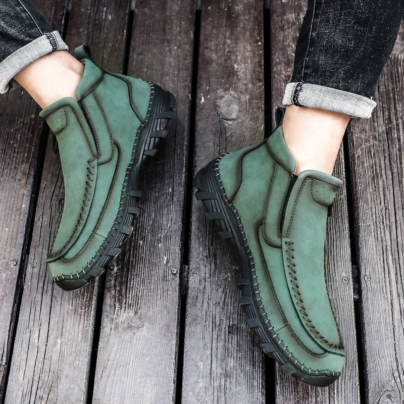 Men's Orthopedic Outdoor Tooling Boots with Slip-Resistant Sole