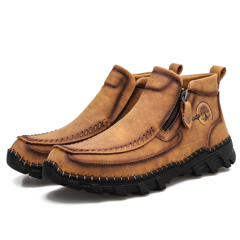 Men's Orthopedic Outdoor Tooling Boots with Slip-Resistant Sole