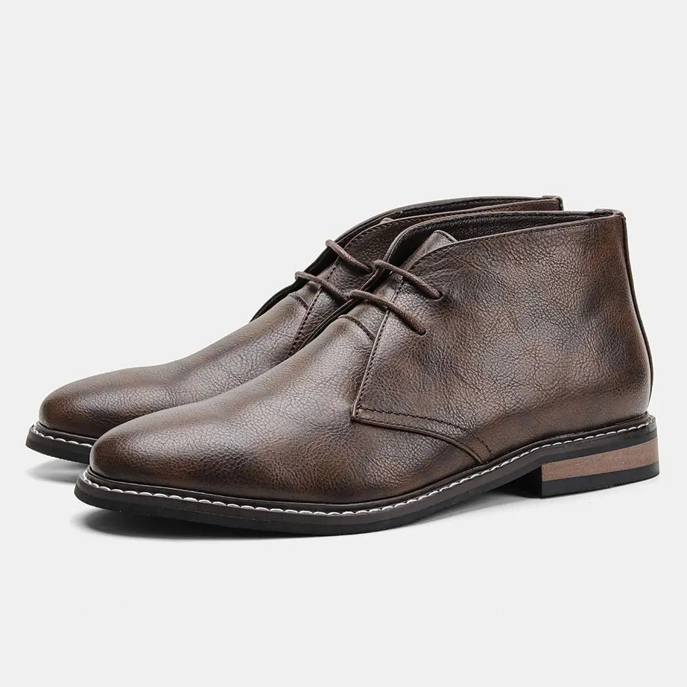 Men's Hand-Polished Ankle Dress Boots