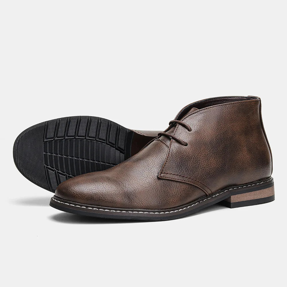 Men's Hand-Polished Ankle Dress Boots