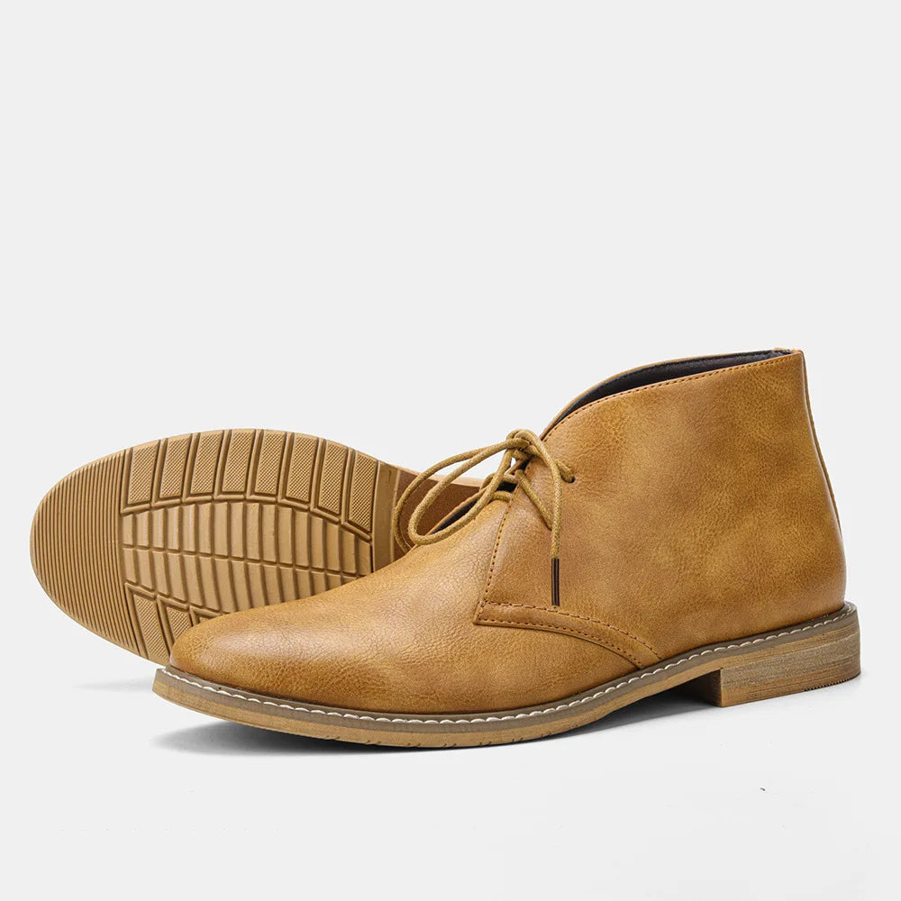 Men's Hand-Polished Ankle Dress Boots