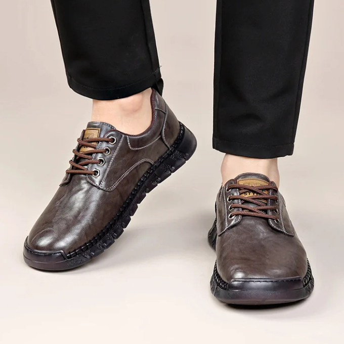 Men's Full-Grain Polished Hybrid Dress Shoes