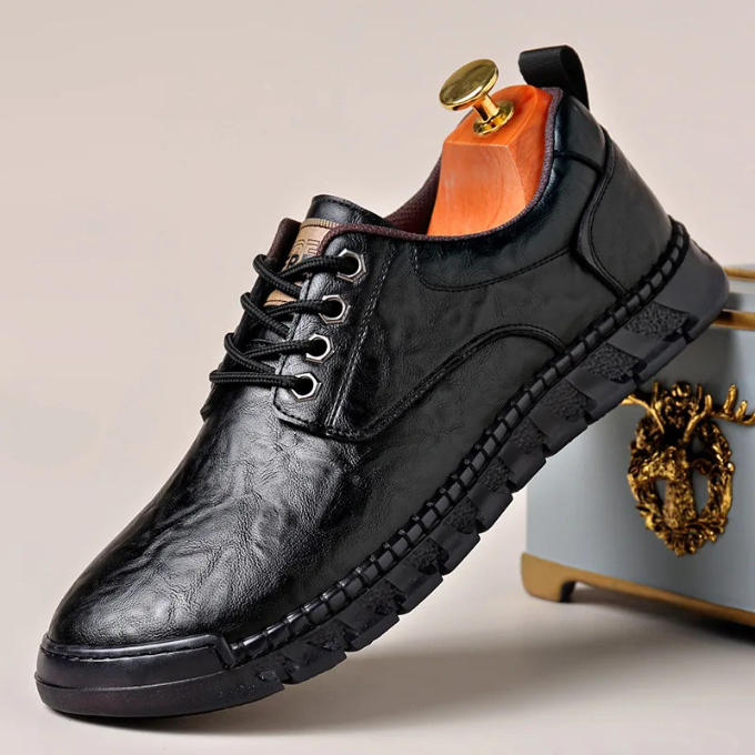 Men's Full-Grain Polished Hybrid Dress Shoes