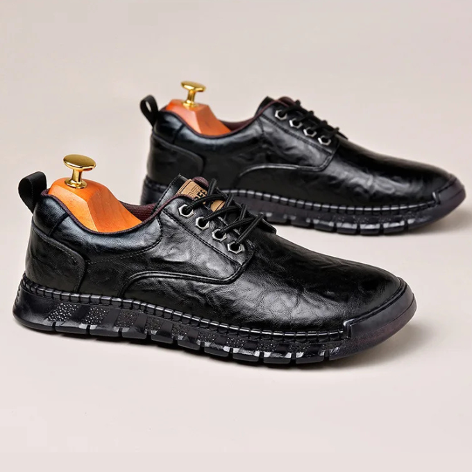 Men's Full-Grain Polished Hybrid Dress Shoes