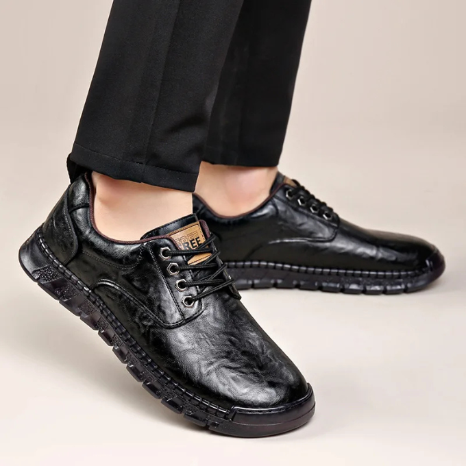 Men's Full-Grain Polished Hybrid Dress Shoes