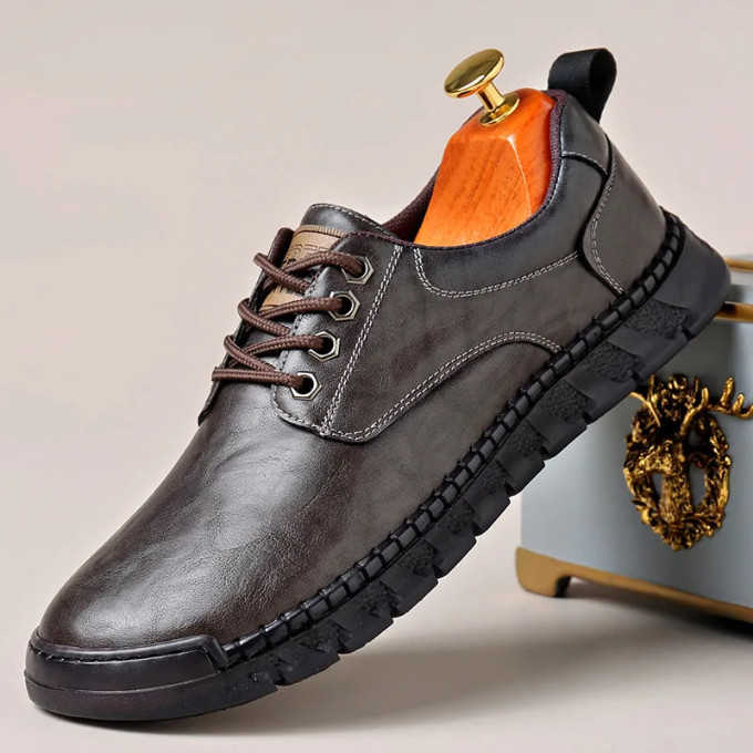 Men's Full-Grain Polished Hybrid Dress Shoes