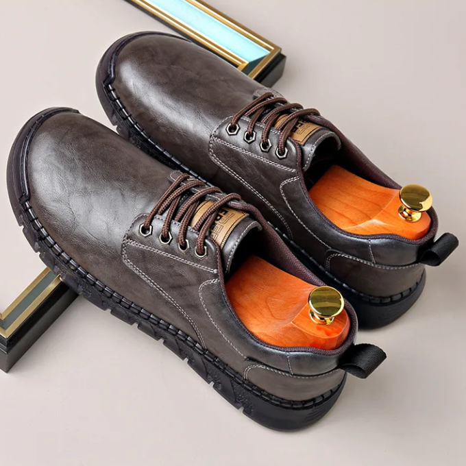 Men's Full-Grain Polished Hybrid Dress Shoes