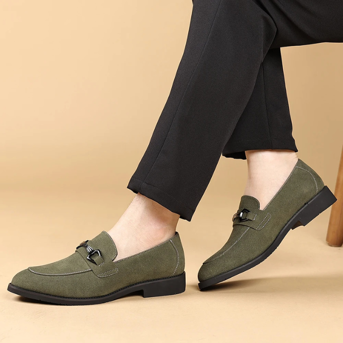 Men's Premium Slip-On Loafers with Metal Bit Detail