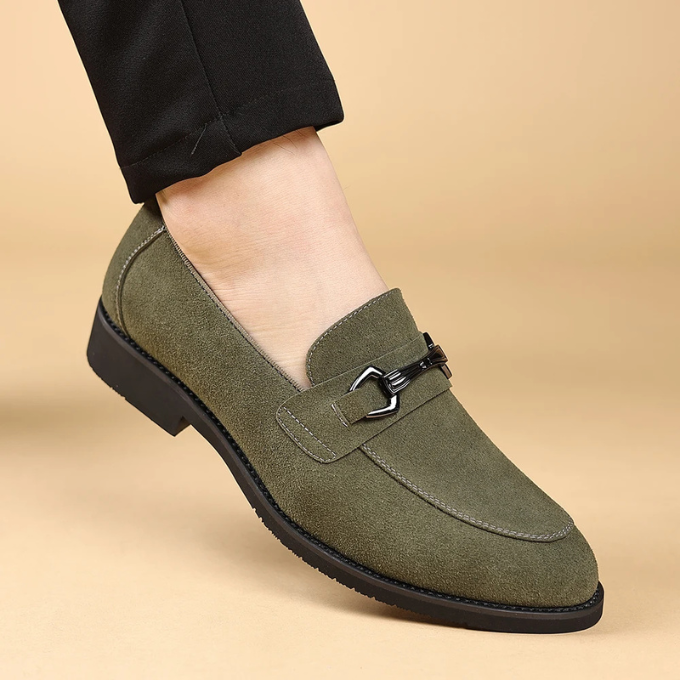 Men's Premium Slip-On Loafers with Metal Bit Detail