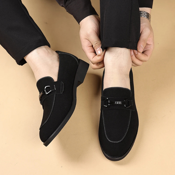 Men's Premium Slip-On Loafers with Metal Bit Detail