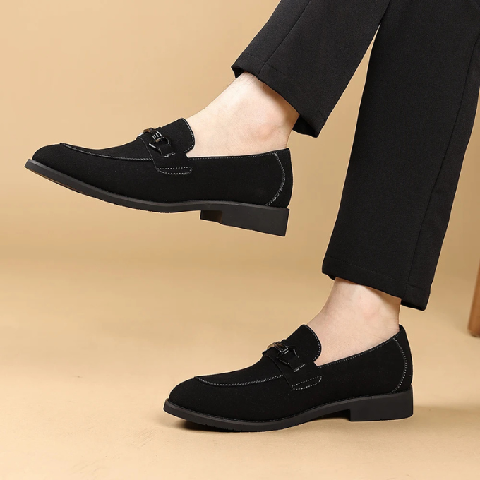 Men's Premium Slip-On Loafers with Metal Bit Detail