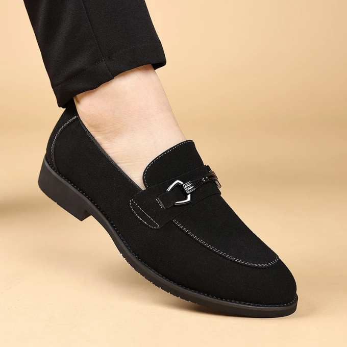 Men's Premium Slip-On Loafers with Metal Bit Detail