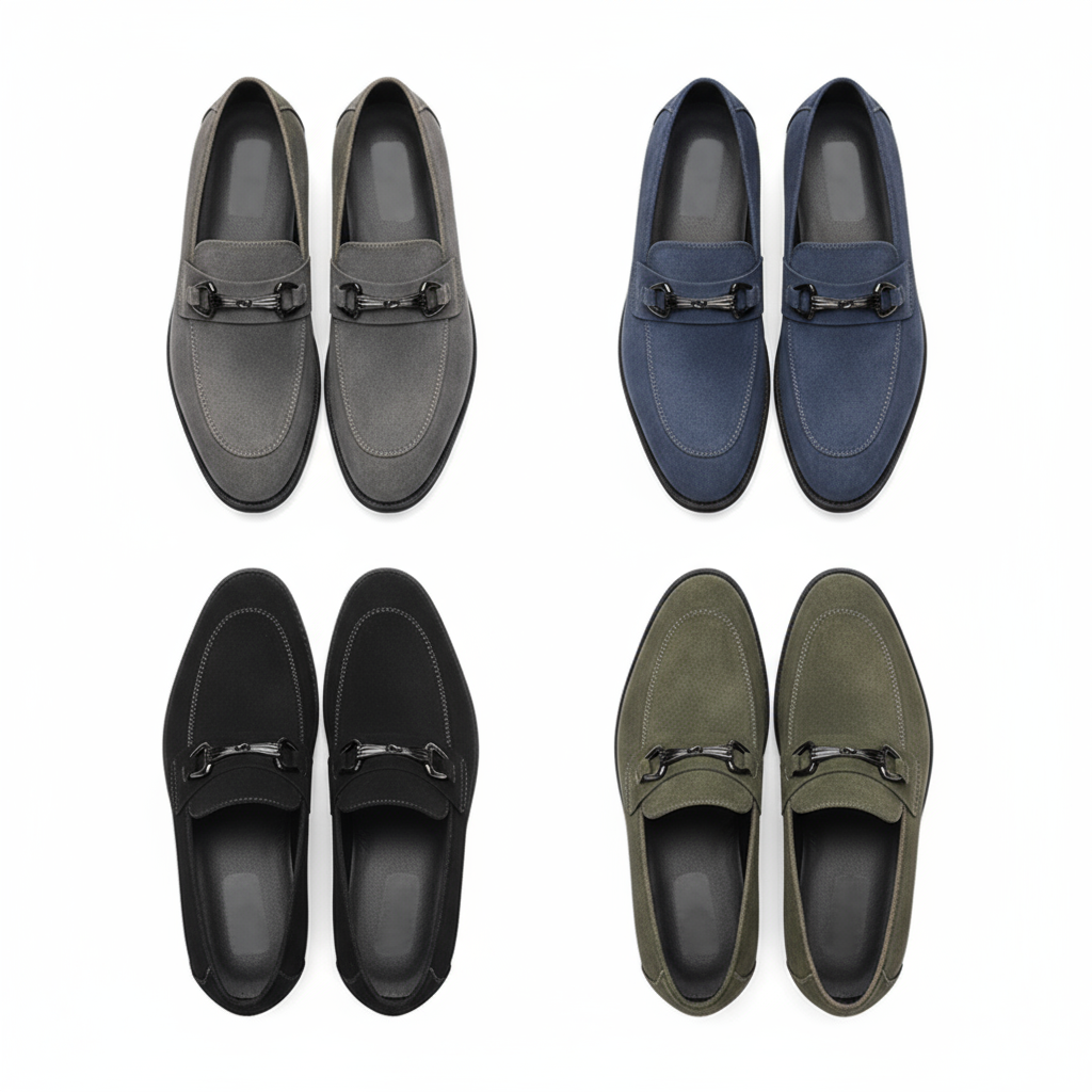 Men's Premium Slip-On Loafers with Metal Bit Detail