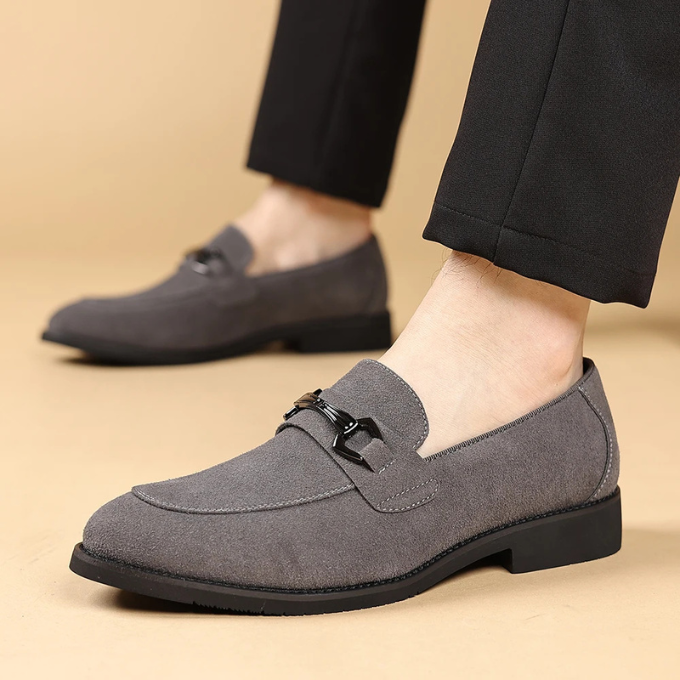 Men's Premium Slip-On Loafers with Metal Bit Detail