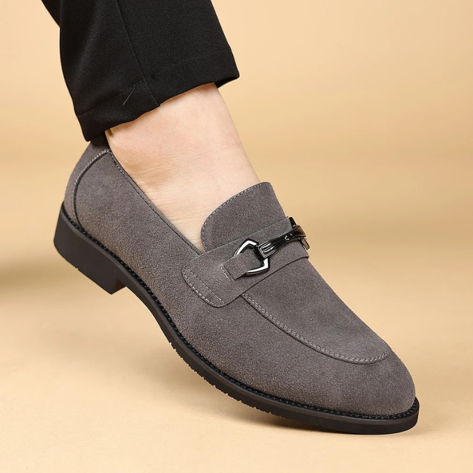 Men's Premium Slip-On Loafers with Metal Bit Detail