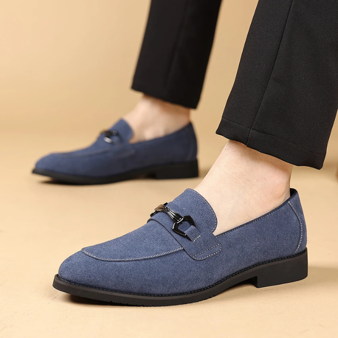 Men's Premium Slip-On Loafers with Metal Bit Detail
