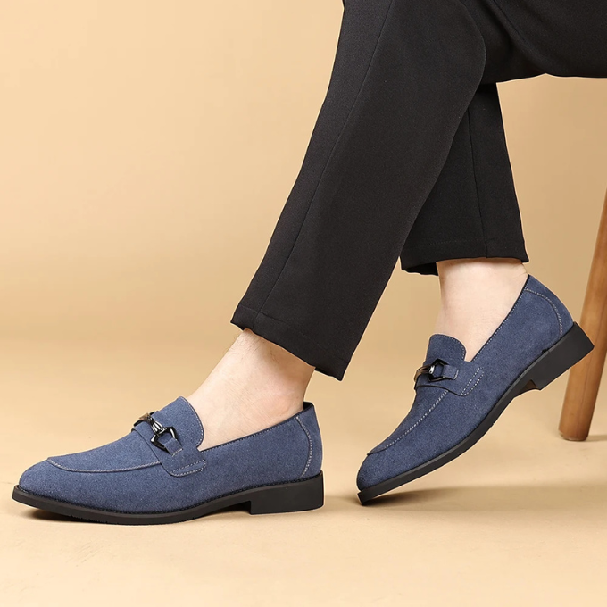 Men's Premium Slip-On Loafers with Metal Bit Detail